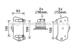 AVA QUALITY COOLING vw3395 -  Масляный радиатор, автоматическая коробка передач